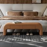 "Upholstered Modern Bedroom Bench with Storage and Short Height - 47"L x 18"W x 17"H White"