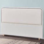 "Rectangular Standard Free-standing Wood Panel Headboard in Modern Style - Dark Gray 47""