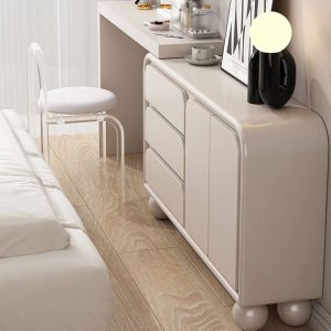 "Translucent Seating Vanity Set with Desk, 3 Drawers, Large Size, Light Up Mirror, Timber Table Top, and Chair, Makeup Vanity (39") & Dresser (47") & Acrylic Chair & Mirror"