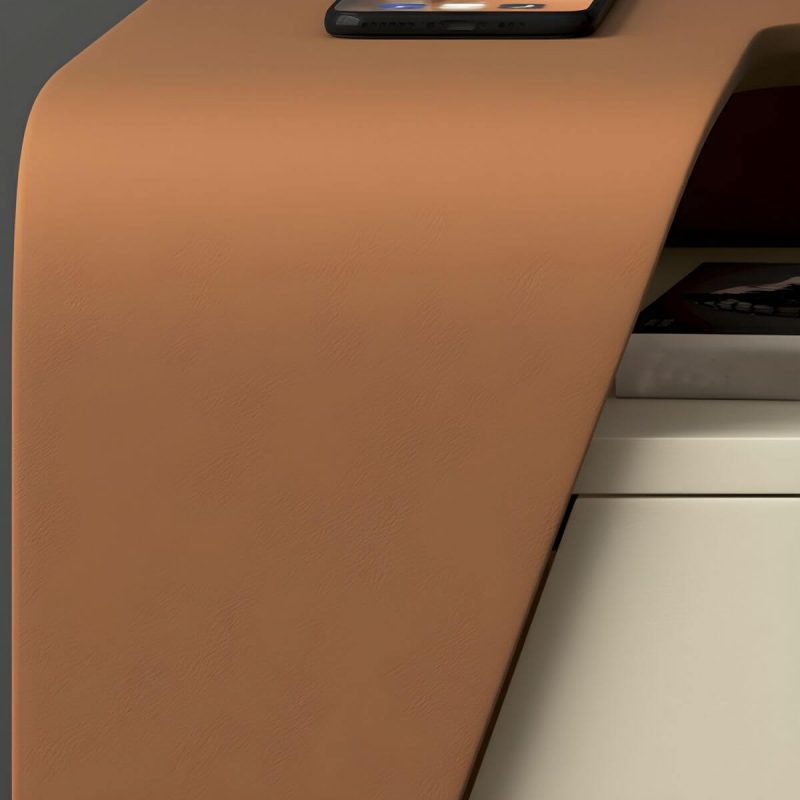 "Chic Modern Wood Bedside Cabinet with One Drawer Storage, Under 21 Inches in Length - Left Brown/ Beige"