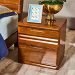 "Auburn Organic Modern Wood Drawer Storage Bedside Table, 20"L x 17"W x 20"H"