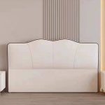 "Stylish Portman-Shape Oversized Upholstered Headboard with Solid Wood Frame - 59" Tech Cloth Light Gray"