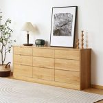 "Modern Simple Style Natural Console Dresser Bedroom, 47"L x 16"W x 29"H"