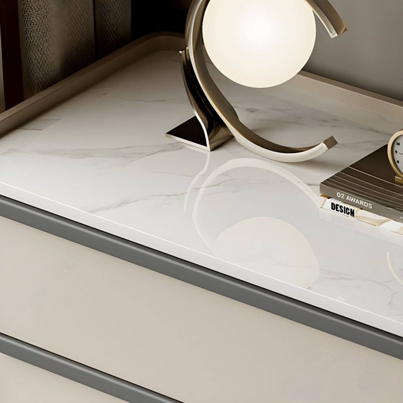 "Modern Wood Nightstand with Drawer Storage, Light Wood Tone & Small Size - Light Coffee 2 Piece Set 28"L x 16"W x 20"H"