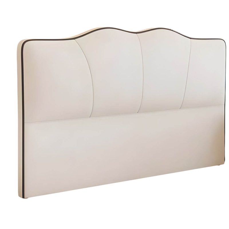 "Stylish Portman-Shape Oversized Upholstered Headboard with Solid Wood Frame - 47" Tech Cloth Light Gray"