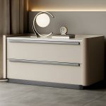 "Modern Wood Nightstand with Drawer Storage, Light Wood Tone & Small Size - Khaki 1 Piece 20"L x 16"W x 20"H"