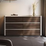 "Simple Manufactured Wood 3 Tiers Console Dresser, White-Gray, 55"L x 16"W x 31"H"