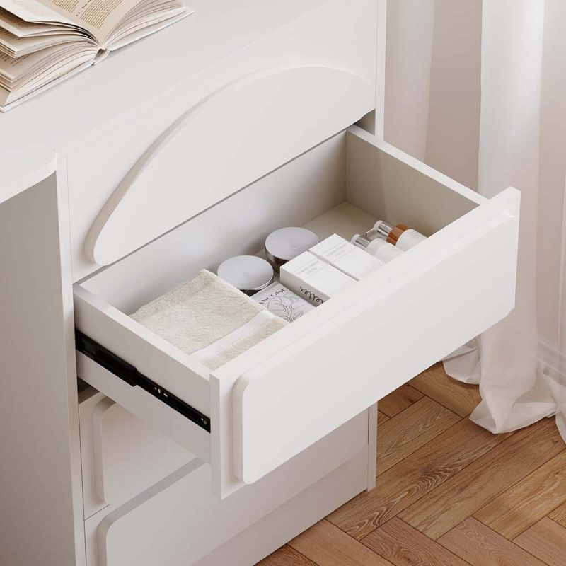 "Mini Smart Makeup Vanity Set with with Mirror & Lights"