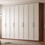 "Contemporary White Engineered Wood Cabinet Armoire with Soft Close Drawer, Soft Close Door, Interior Shelves, and Hanging Rod, 71"L x 23"W x 79"H"