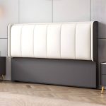 "Elegant Upholstered Headboard with Modern Style and Rectangular Shape - 59" Tech Cloth Dark Gray"