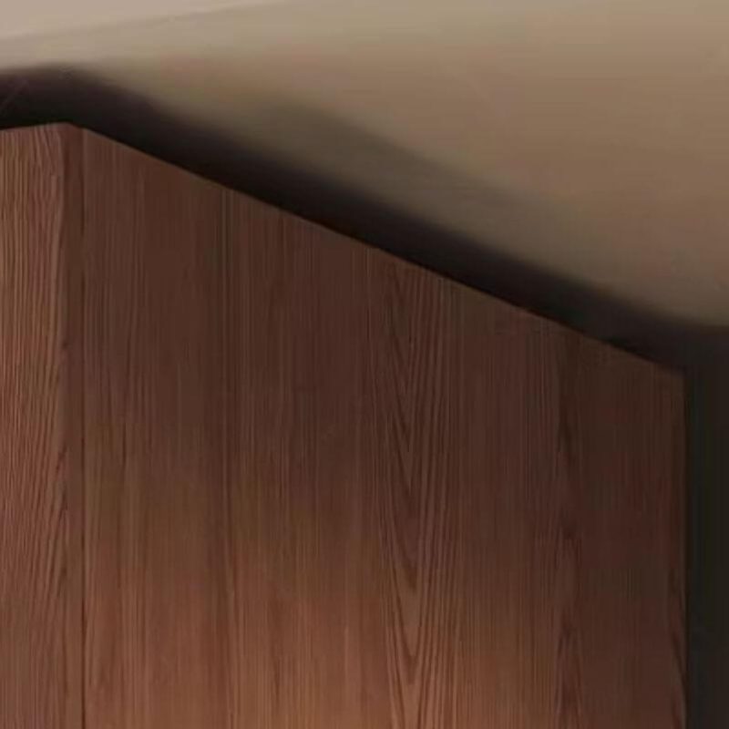 "Cocoa Minimalist Natural Wood Wardrobe with Soft Close Drawer, Soft Close Door, Interior Shelves, and Clothing Rod, Armoire with Top Cabinet, 79"L x 24"W x 94"H"