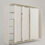 "Simplistic White Wooden Dressing Station Soft Close Drawer Soft Close Door Interior Shelves - 79"L x 22"W x 79"H"
