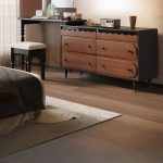 "Large Scalable Solid+Composite Wood Makeup Vanity with 2 Drawers, Chalk Non-Upholstered Chair(s) and LED Mirror Not Included, Makeup Vanities, 66"L x 16"W x 30"H"