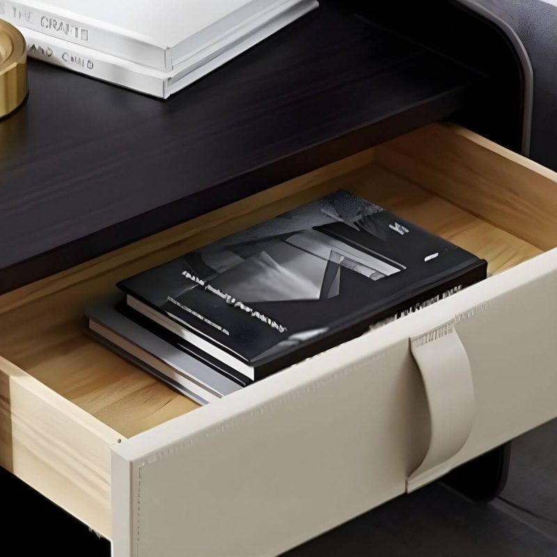 "Artificial Board Wood Grain Design Nightstands with Drawer and Open Shelf - 20"L x 16"W x 20"H"
