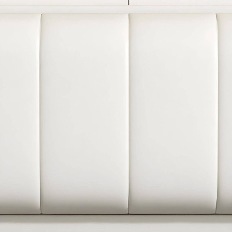 "Modern Upholstered Pine Wingback Headboard with Leather Upholstery and Wood Legs - Green/ Orange 71""