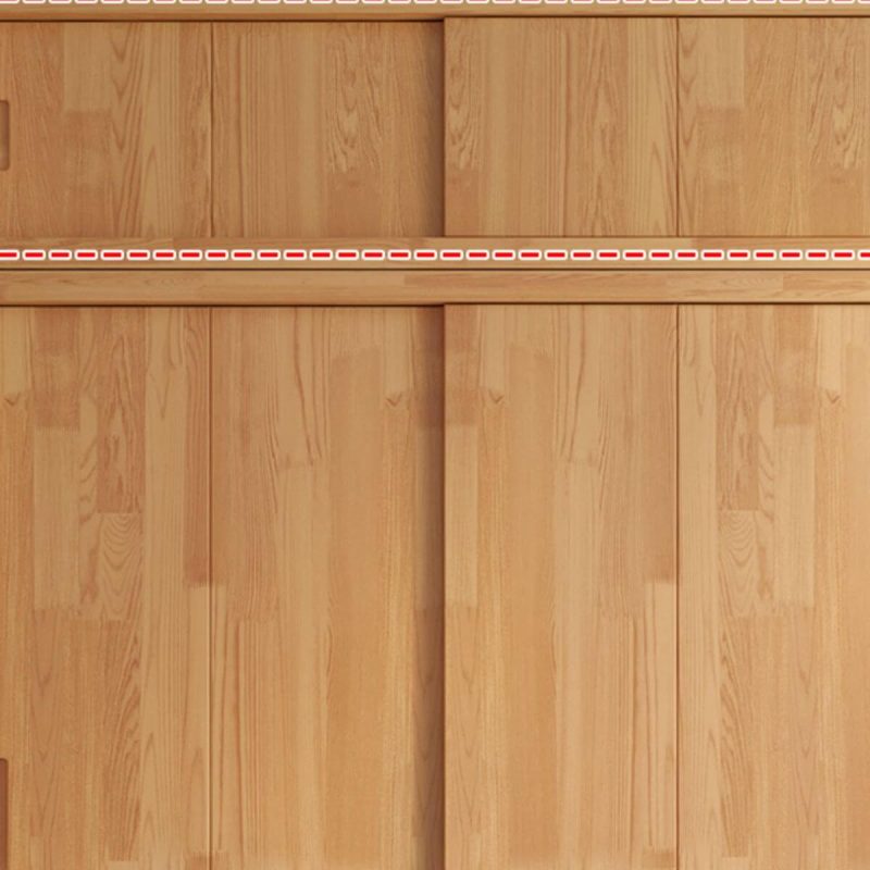 "Casual Natural Finish Wood Wardrobe Closet with 4 Drawers, Soft Close Door, Interior Shelves, and Hanging Rod, 79"L x 24"W x 79"H, Armoire with Side Cabinet"