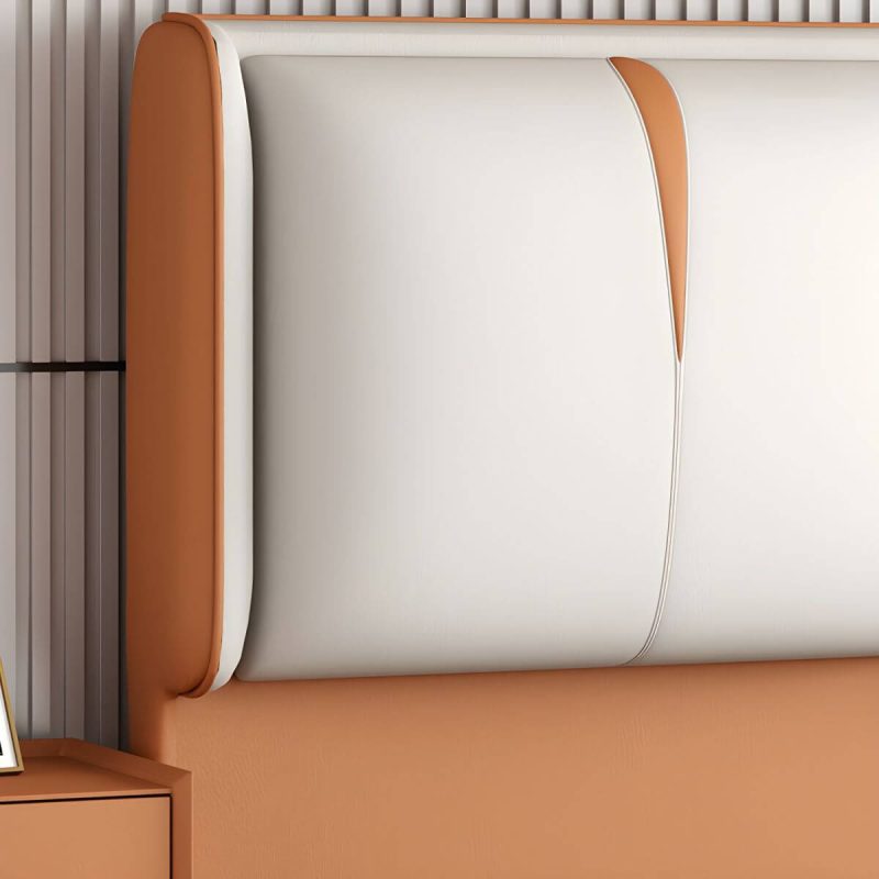 "Light Wood Upholstered Wingback Headboard with Pine Frame and Solid Wood Feature - 79" Silicone Rubber Grey"