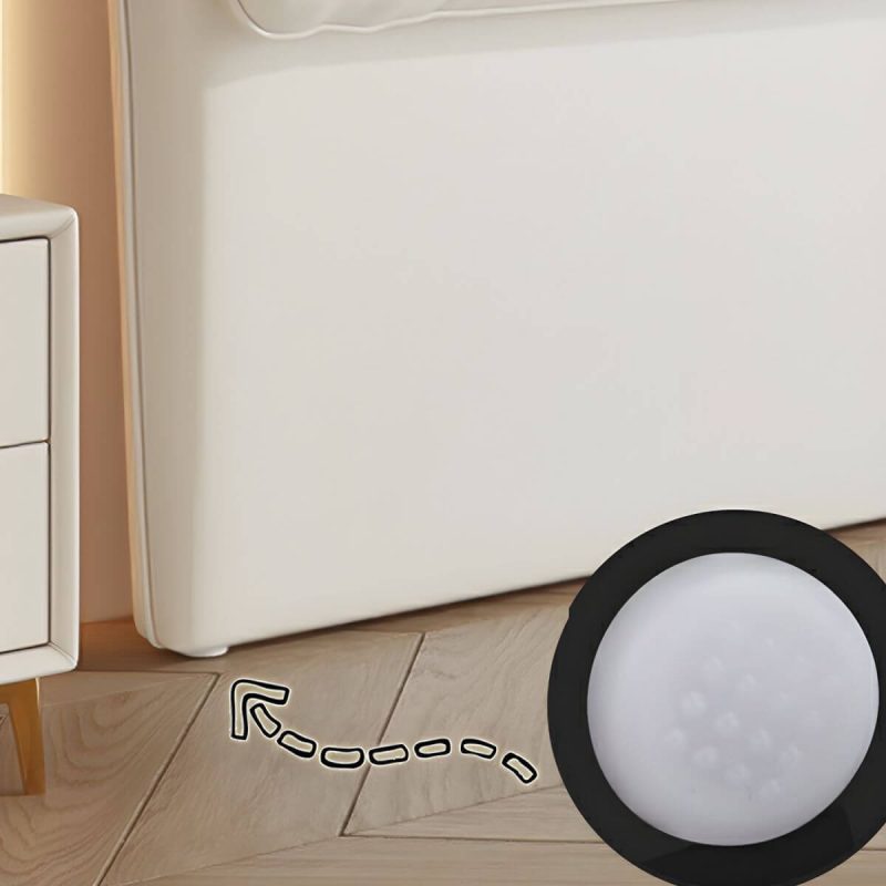 "Elegant Upholstered Panel Headboard with Wood Legs in Modern Style - 79" White"