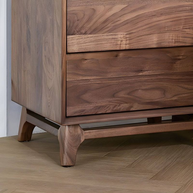 "Cozy Brown Wood Nightstand with 2 Drawers for Bedroom Storage - Pine 2 Piece Set"