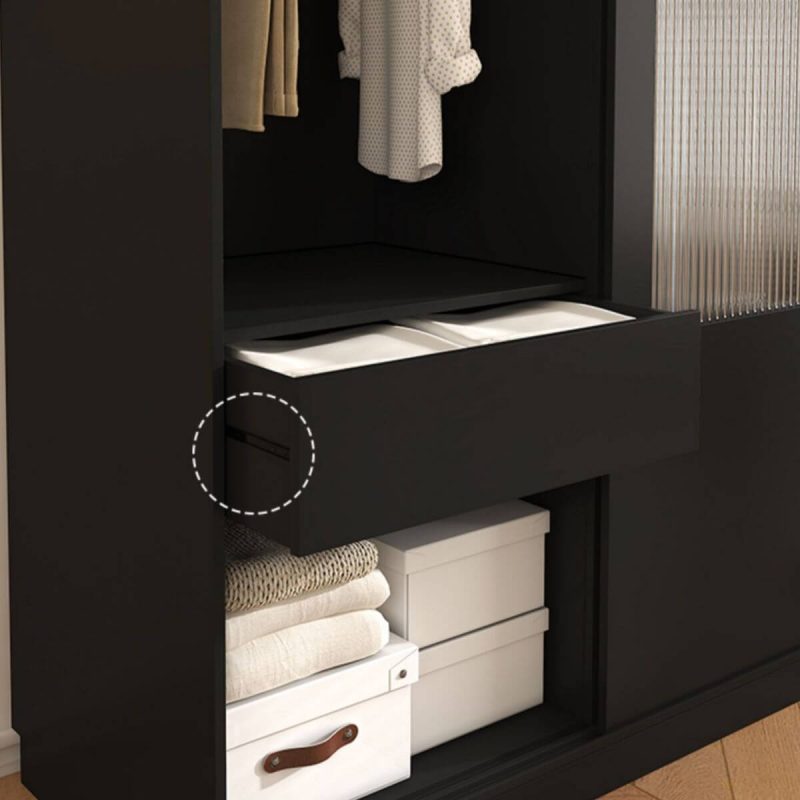 "Contemporary Ink Self-supporting Wardrobe Armoire, 63"L x 26"W x 85"H"