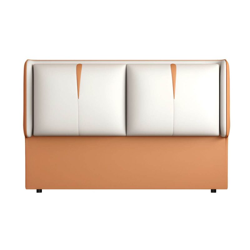 "Light Wood Upholstered Wingback Headboard with Pine Frame and Solid Wood Feature - 59" Tech Cloth Beige"