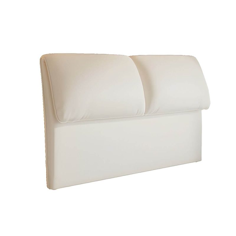 "Elegant Upholstered Panel Headboard with Wood Legs in Modern Style - 59" Grey"