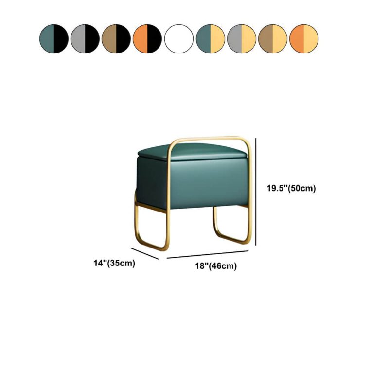 "Dimension of 3 Drawers Make-up Vanity Set, 28.74" H Leather Vanity with Stool & Mirror - Makeup Vanity & Stools Gray/ Black 80 x 48 x 73 cm"