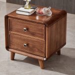 "Wood Nightstand with Drawers - Stylish, Small Size for Bedroom Storage - 1 Piece Drawer Pulls 20"L x 16.5"W x 20"H"