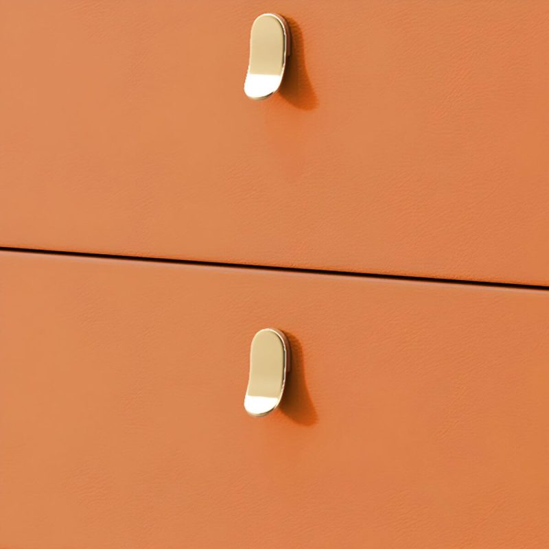 "modern White Slate Countertop Storage Chest Galant Style with Drawers - Orange 71"L x 16"W x 31"H"