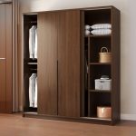"Casual Wood Wardrobe Closet with Soft Close Drawer and Door, Interior Shelves, and Hanging Rod, 63"L x 24"W x 79"H, Oak"