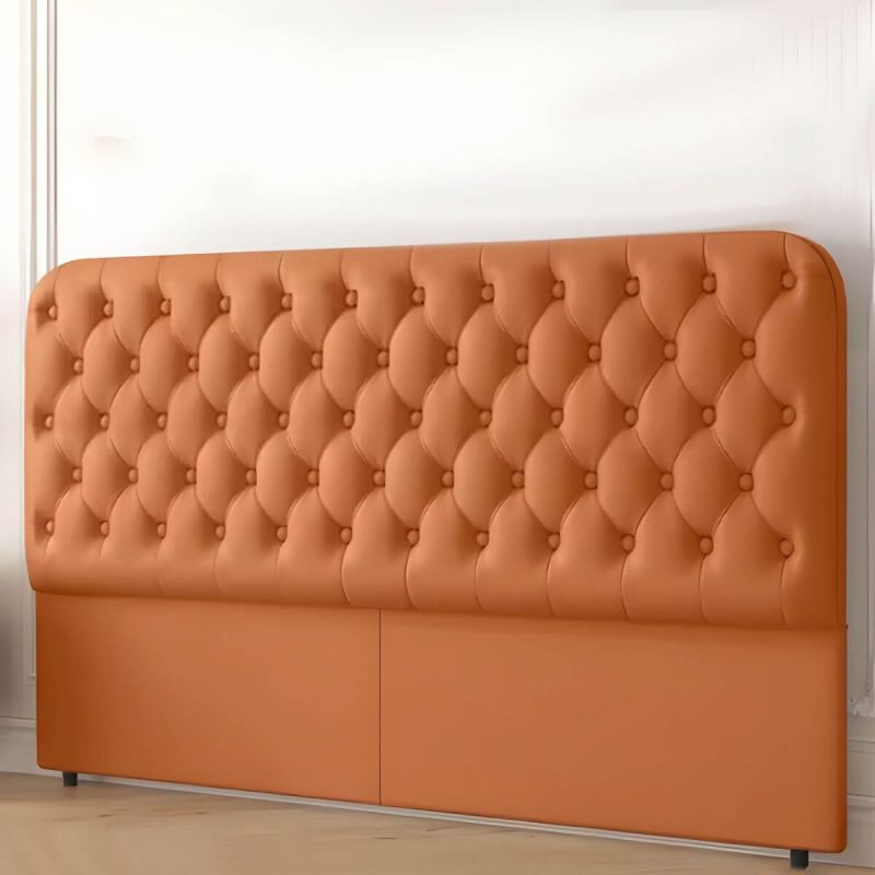 "Elegant Tufted Modern Upholstered Panel Headboard with Black Legs - Dark Gray 59""