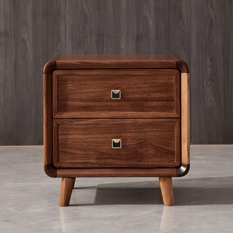 "Wood Nightstand with Drawers - Stylish, Small Size for Bedroom Storage - 1 Piece No Handle 20"L x 16.5"W x 20"H"