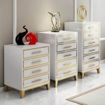 "White Chest of Drawers Modern 6 Drawers Accent Chest Large"