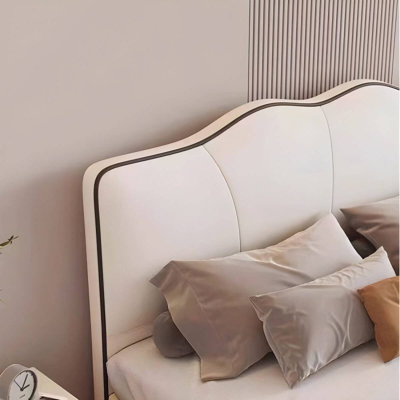"Stylish Portman-Shape Oversized Upholstered Headboard with Solid Wood Frame - 79" Tech Cloth Light Gray"
