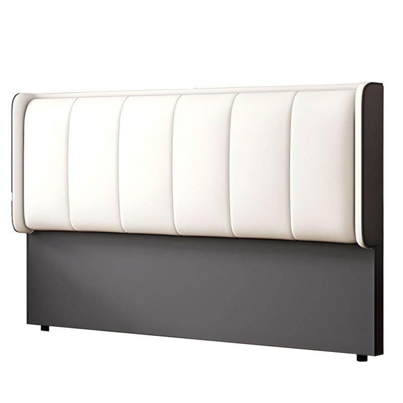 "Elegant Upholstered Headboard with Modern Style and Rectangular Shape - 59" Tech Cloth Light Gray"