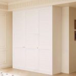 "White Steel Cabinet Armoire with Soft Close Door, Interior Shelves, Contemporary Style, and Hanging Rod, 39"L x 24"W x 79"H"