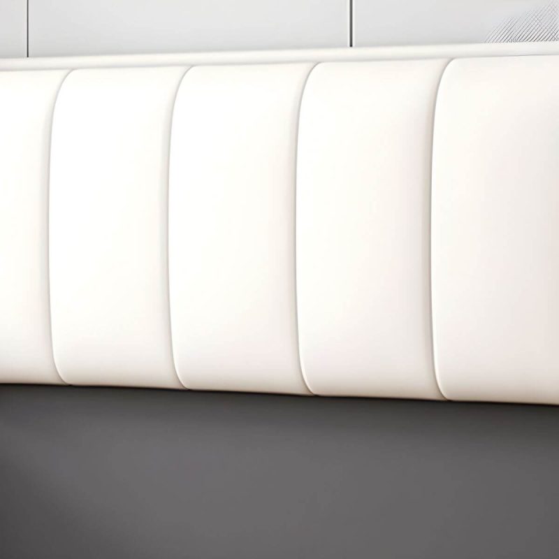 "Elegant Upholstered Headboard with Modern Style and Rectangular Shape - 47" Tech Cloth Dark Gray/ Light Gray"