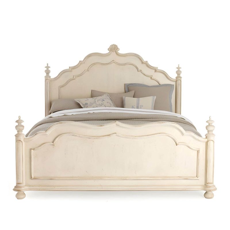 "Victorian Solid Color Slat Bed Arched Bed With Custom Wood Legs - 71"W x 79"L Bed & Mattress"