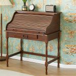 "Solid Wood Traditional Style Dressing Table Dustproof with Partition and Drawer - Nut-Brown 41"L x 24"W x 44"H"