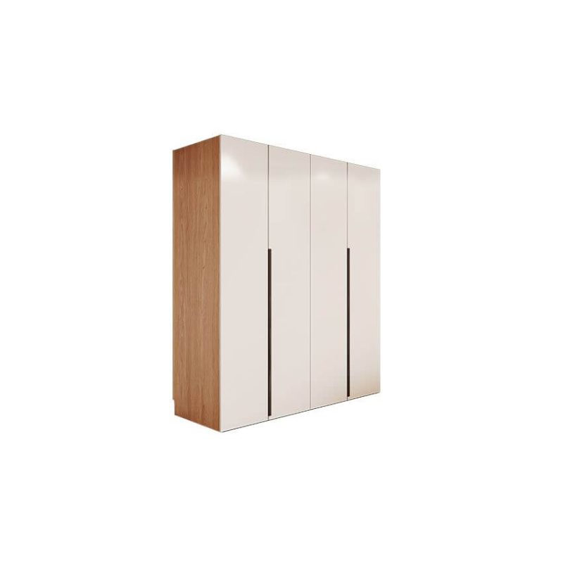 "Vibrant Multi-Color Casual Engineered Wood Wardrobe Closet with Soft Close Door, Interior Shelves, and Hanging Rod, 71"L x 24"W x 94"H"
