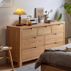 "Modern Simple Style Unfinished Semainier Sleeping Room, 37"L x 16"W x 37"H"