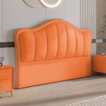 "Sleek Black Wood/Upholstery Panel Headboard Free-standing Standard for Elegant Modern Bedroom - Pink 47""