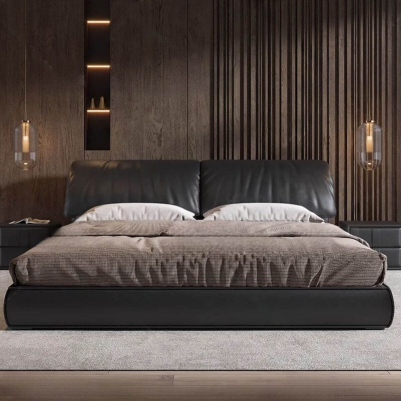 "Platform Bed with Pop Up Storage, Rectangle Headboard, and Sponge Upholstery for Bedroom, Storage Included, 59"W x 79"L"