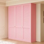 "Sophisticated Ink Contemporary Alloy Cabinet Armoire with Interior Shelves and Hanging Rod, 46"L x 24"W x 79"H"